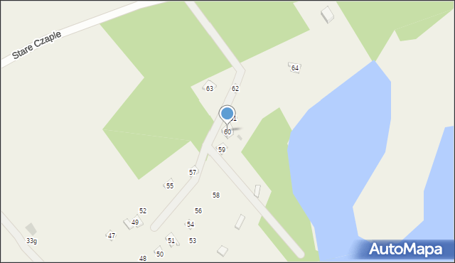 Stare Czaple, Stare Czaple, 60, mapa Stare Czaple