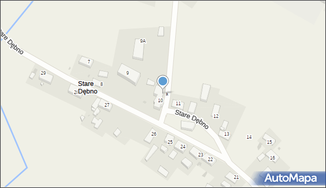 Stare Dębno, Stare Dębno, 10a, mapa Stare Dębno