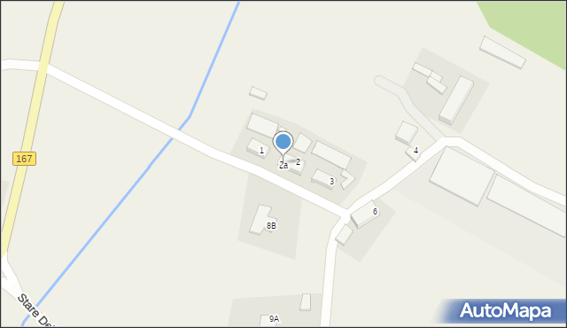 Stare Dębno, Stare Dębno, 2a, mapa Stare Dębno