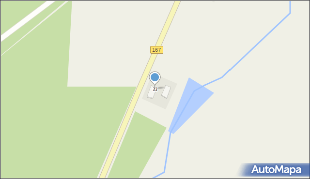 Stare Dębno, Stare Dębno, 33, mapa Stare Dębno