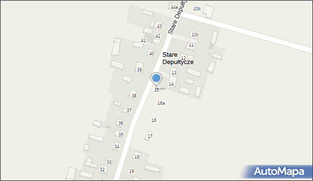 Stare Depułtycze, Stare Depułtycze, 15, mapa Stare Depułtycze