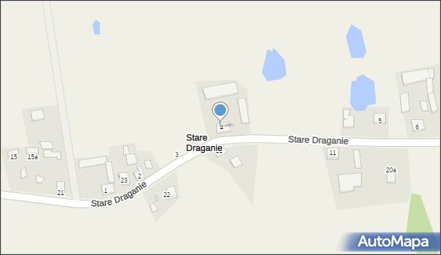 Stare Draganie, Stare Draganie, 4, mapa Stare Draganie