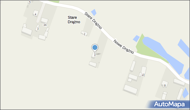 Stare Drążno, Stare Drążno, 1, mapa Stare Drążno
