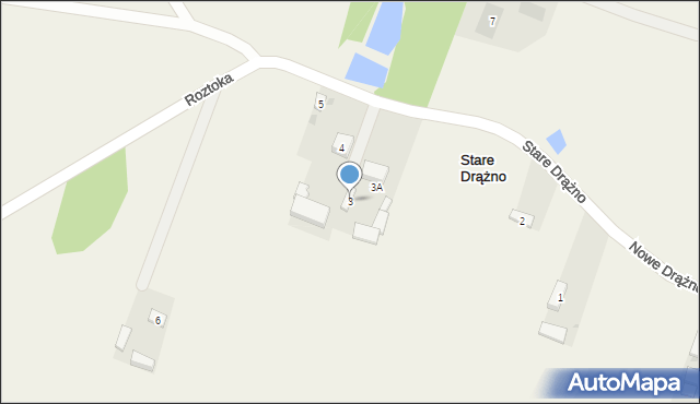 Stare Drążno, Stare Drążno, 3, mapa Stare Drążno