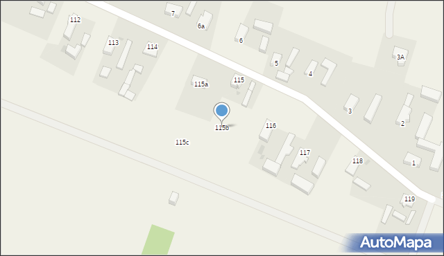 Stare Drzewce, Stare Drzewce, 115b, mapa Stare Drzewce