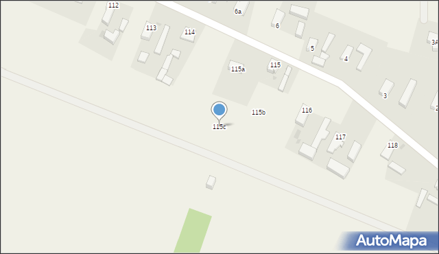 Stare Drzewce, Stare Drzewce, 115c, mapa Stare Drzewce