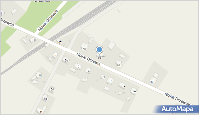 Stare Drzewce, Stare Drzewce, 65, mapa Stare Drzewce