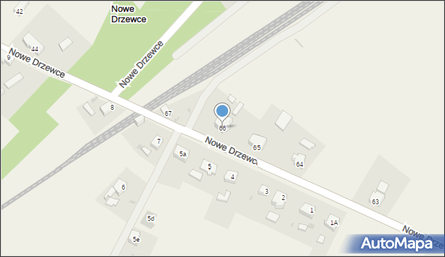 Stare Drzewce, Stare Drzewce, 66, mapa Stare Drzewce