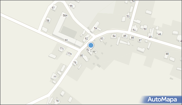 Stare Drzewce, Stare Drzewce, 82, mapa Stare Drzewce