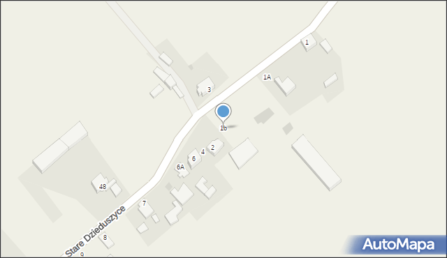 Stare Dzieduszyce, Stare Dzieduszyce, 1b, mapa Stare Dzieduszyce