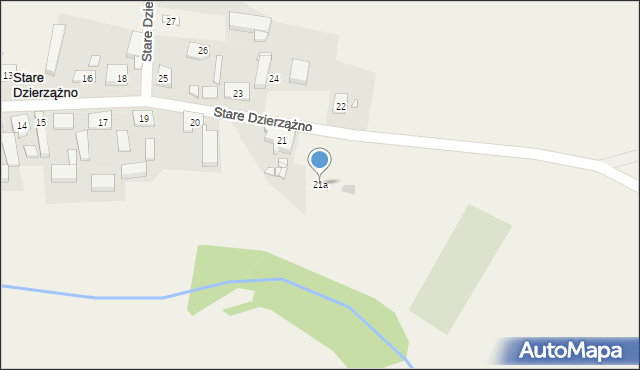 Stare Dzierzążno, Stare Dzierzążno, 21a, mapa Stare Dzierzążno