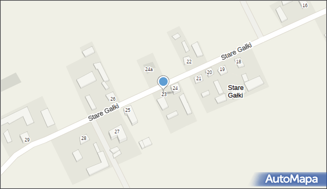 Stare Gałki, Stare Gałki, 23, mapa Stare Gałki