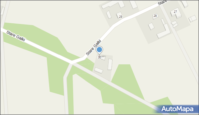 Stare Gałki, Stare Gałki, 30, mapa Stare Gałki