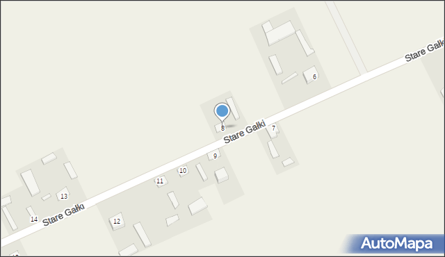 Stare Gałki, Stare Gałki, 8, mapa Stare Gałki