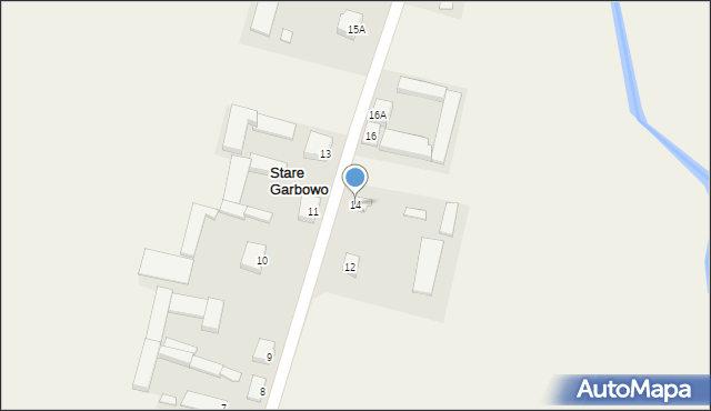 Stare Garbowo, Stare Garbowo, 14, mapa Stare Garbowo