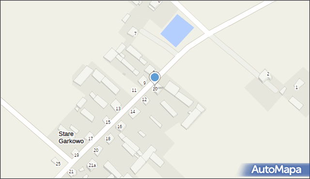 Stare Garkowo, Stare Garkowo, 10, mapa Stare Garkowo