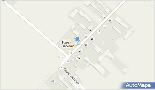 Stare Garkowo, Stare Garkowo, 17, mapa Stare Garkowo