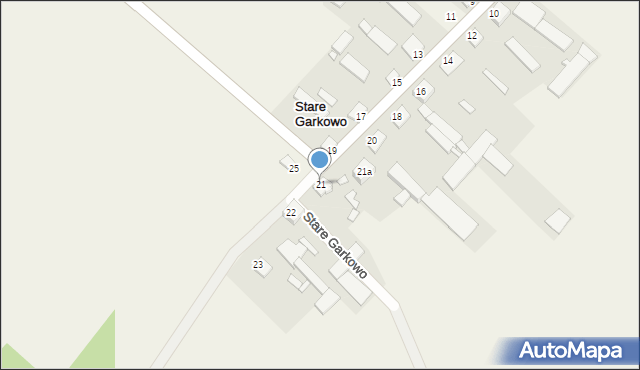 Stare Garkowo, Stare Garkowo, 21, mapa Stare Garkowo