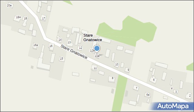 Stare Gnatowice, Stare Gnatowice, 11a, mapa Stare Gnatowice