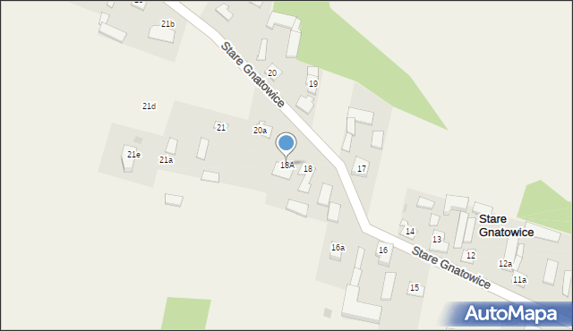 Stare Gnatowice, Stare Gnatowice, 18A, mapa Stare Gnatowice