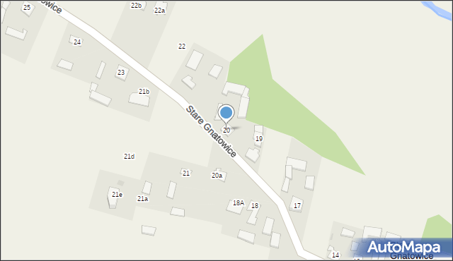 Stare Gnatowice, Stare Gnatowice, 20, mapa Stare Gnatowice