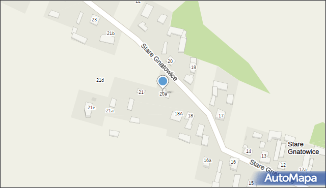 Stare Gnatowice, Stare Gnatowice, 20a, mapa Stare Gnatowice