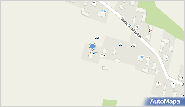 Stare Gnatowice, Stare Gnatowice, 21e, mapa Stare Gnatowice