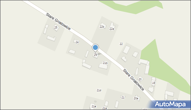 Stare Gnatowice, Stare Gnatowice, 23, mapa Stare Gnatowice