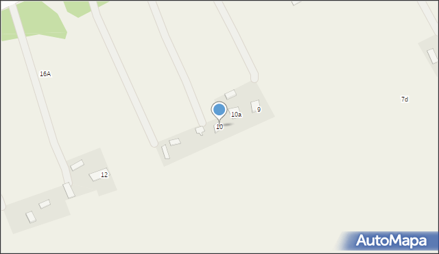 Stare Gniewniewice, Stare Gniewniewice, 10, mapa Stare Gniewniewice