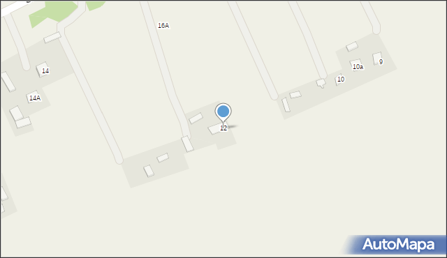 Stare Gniewniewice, Stare Gniewniewice, 12, mapa Stare Gniewniewice