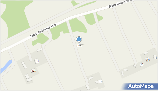 Stare Gniewniewice, Stare Gniewniewice, 16A, mapa Stare Gniewniewice