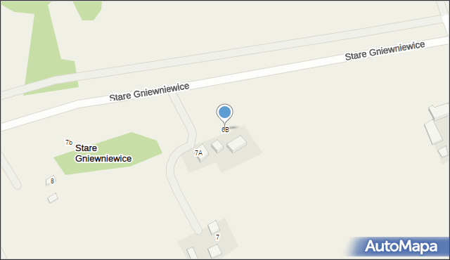 Stare Gniewniewice, Stare Gniewniewice, 6B, mapa Stare Gniewniewice