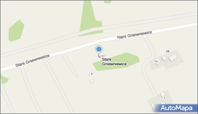 Stare Gniewniewice, Stare Gniewniewice, 7b, mapa Stare Gniewniewice