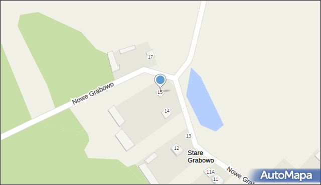 Stare Grabowo, Stare Grabowo, 15, mapa Stare Grabowo