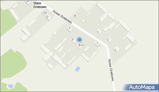 Stare Grabowo, Stare Grabowo, 5, mapa Stare Grabowo