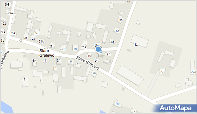 Stare Gralewo, Stare Gralewo, 16, mapa Stare Gralewo