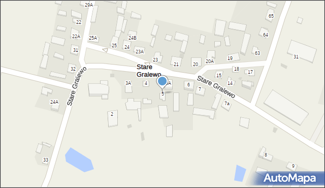 Stare Gralewo, Stare Gralewo, 5, mapa Stare Gralewo