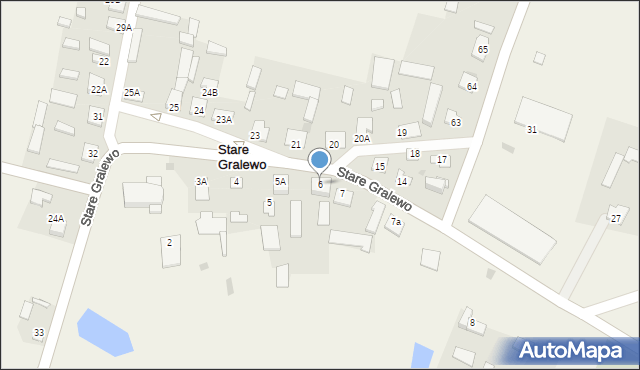 Stare Gralewo, Stare Gralewo, 6, mapa Stare Gralewo