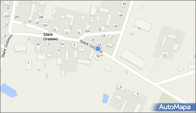 Stare Gralewo, Stare Gralewo, 7a, mapa Stare Gralewo