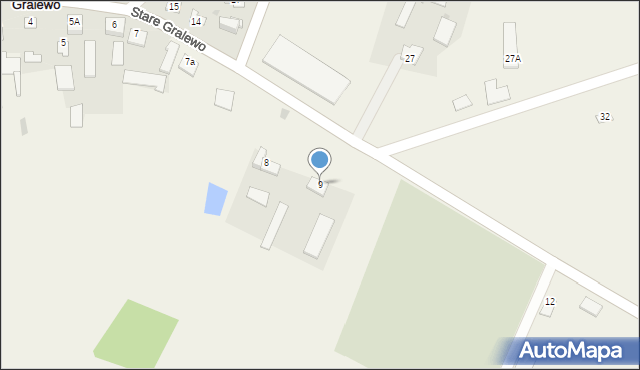 Stare Gralewo, Stare Gralewo, 9, mapa Stare Gralewo