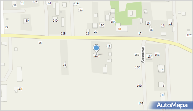 Stare Grochale, Stare Grochale, 20A, mapa Stare Grochale