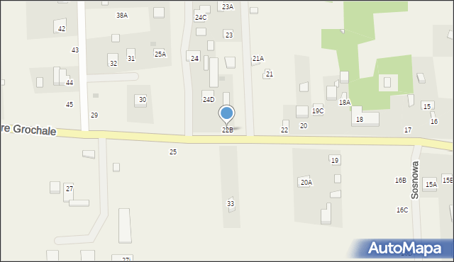 Stare Grochale, Stare Grochale, 22B, mapa Stare Grochale