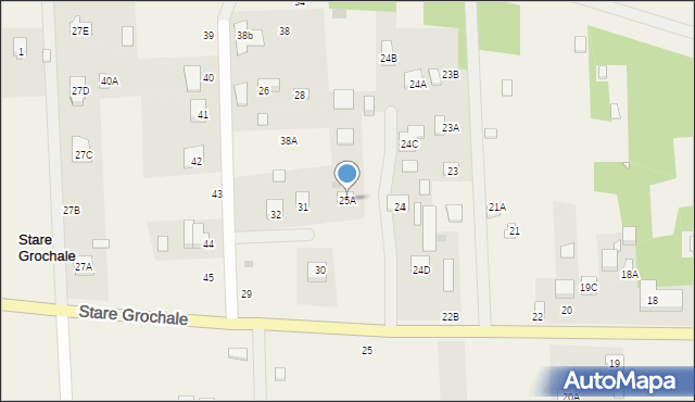 Stare Grochale, Stare Grochale, 25A, mapa Stare Grochale