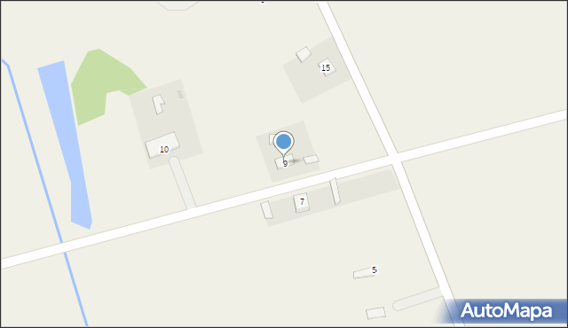 Stare Grochy, Stare Grochy, 9, mapa Stare Grochy