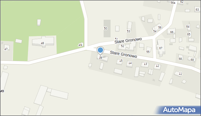 Stare Gronowo, Stare Gronowo, 16, mapa Stare Gronowo