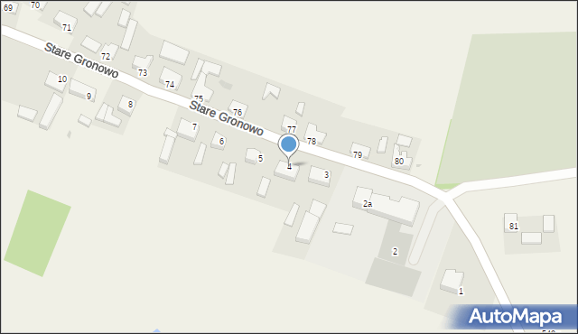 Stare Gronowo, Stare Gronowo, 4, mapa Stare Gronowo