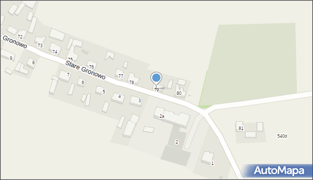 Stare Gronowo, Stare Gronowo, 79, mapa Stare Gronowo
