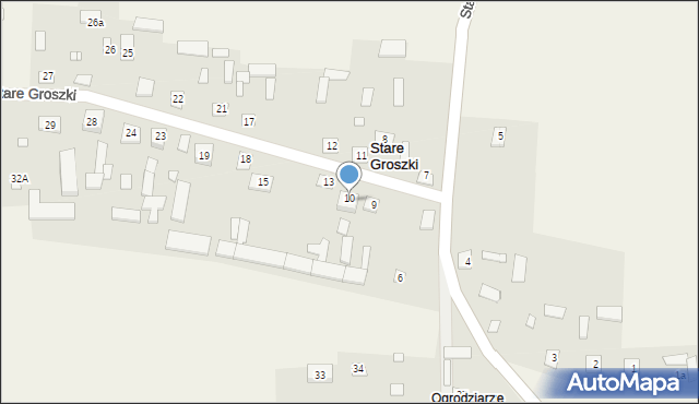 Stare Groszki, Stare Groszki, 13a, mapa Stare Groszki