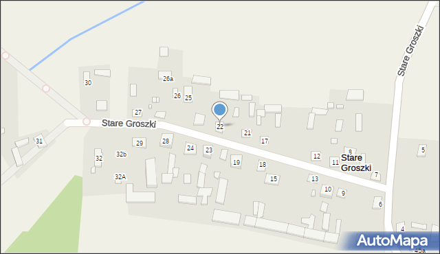 Stare Groszki, Stare Groszki, 22, mapa Stare Groszki