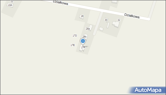 Stare Gulczewo, Stare Gulczewo, 17F, mapa Stare Gulczewo